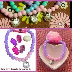 wholesale bracelet 3 pastel colors charms + stickers Custom kids/adult